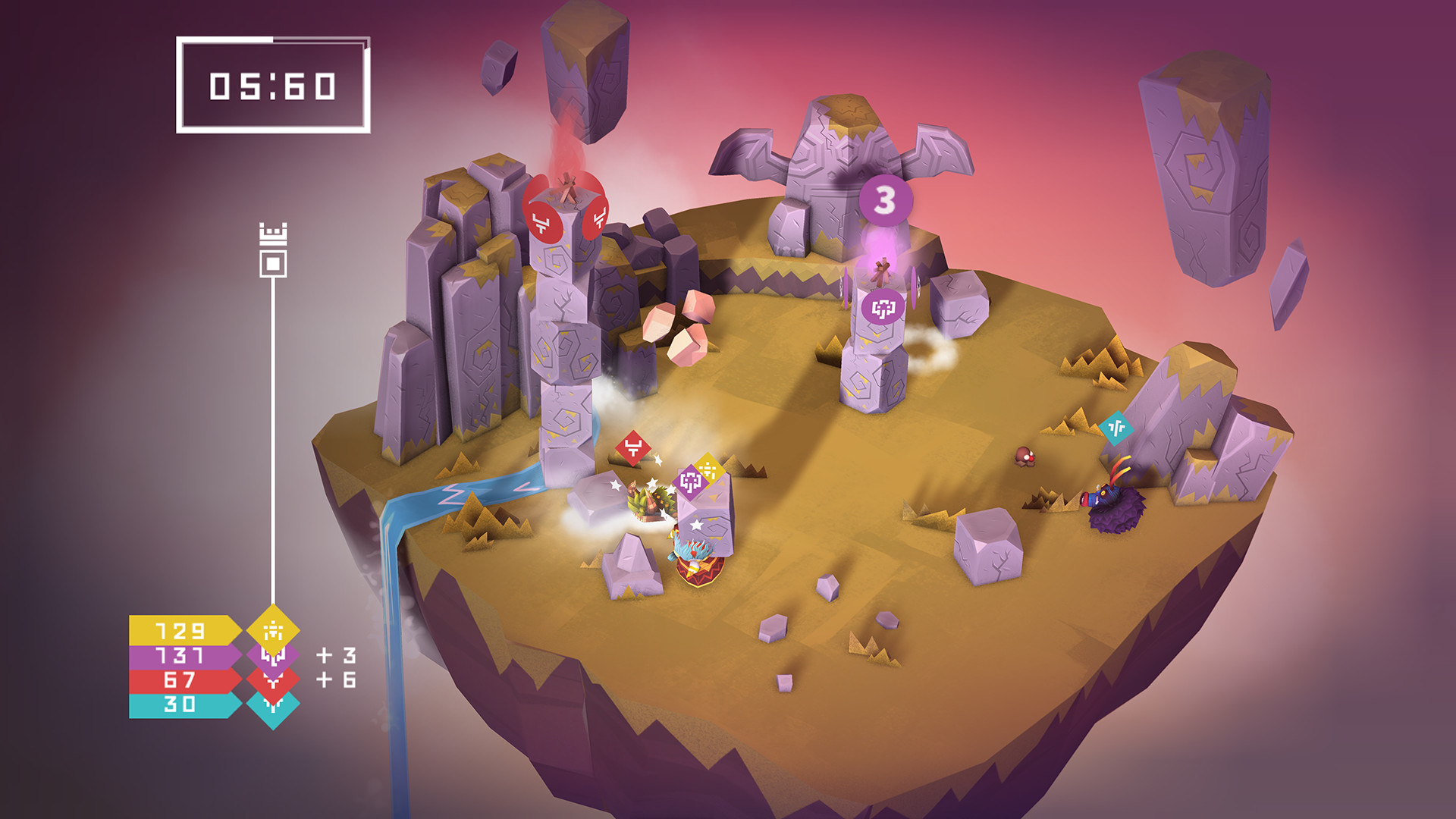 Gameplay — akció jelenet a pályán